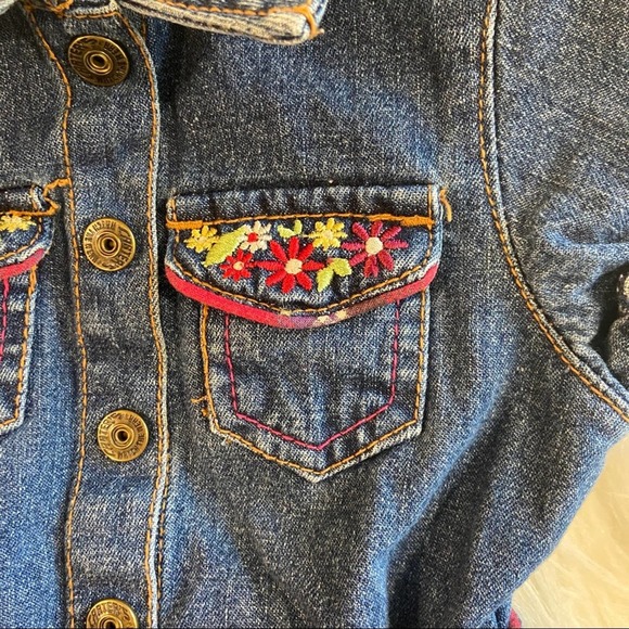 Carter’s 18M Jean Dress W/ Embroidered Pockets - Picture 3 of 6